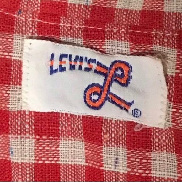 Vintage 1960’s/1970’s Levi’s Red & White Plaid Shirt. size M - Picture 5 of 6
